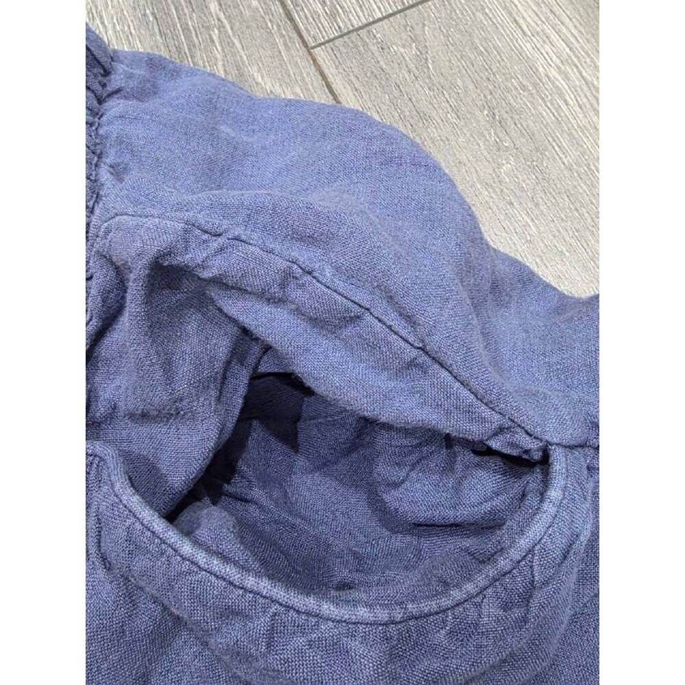 Serena and Lily Positano Linen Sleep pants Blue Medium A006442 - Picture 7 of 10